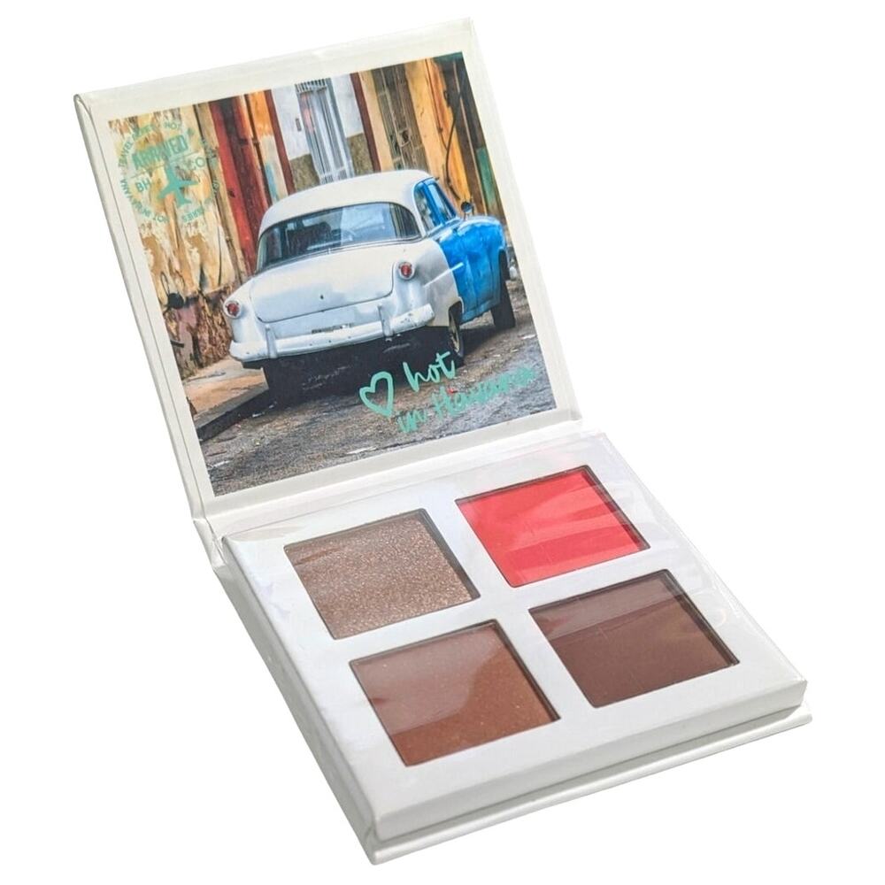 bh Cosmetics Blush Contour Bronze Highlight Face Quad Hot Havana Travel Series